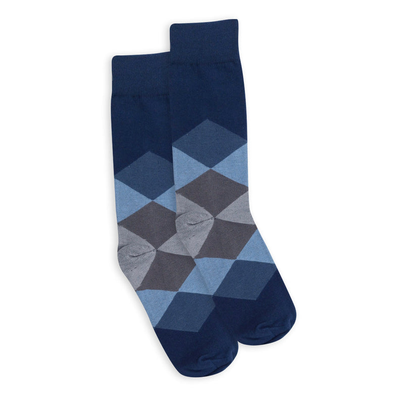 Calcetines Rombos azul para Unisex