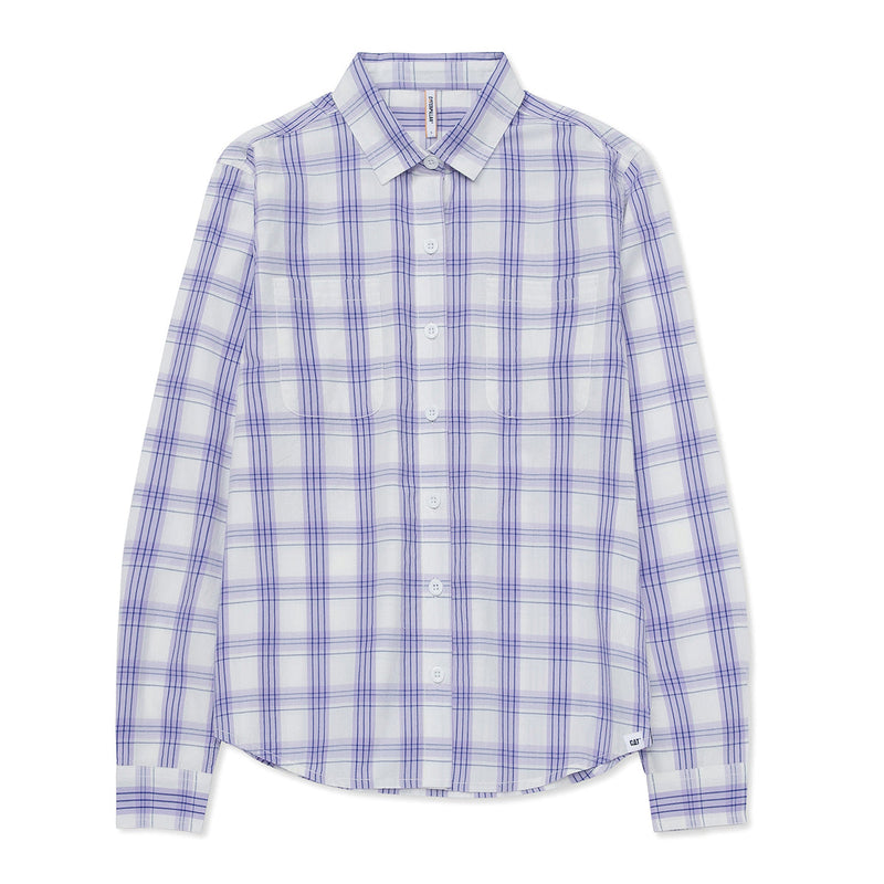 Camisa Plaid Poplin para mujer