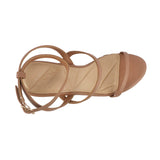 Sandalias de tacón Caela color tan para mujer