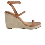 Sandalias de tacón Caela color tan para mujer