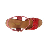 Sandalias de tacón Caela color rojo para mujer