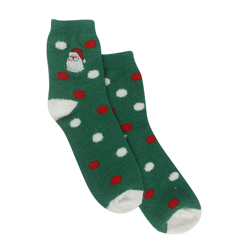 Calcetines Navidad verde para Mujer