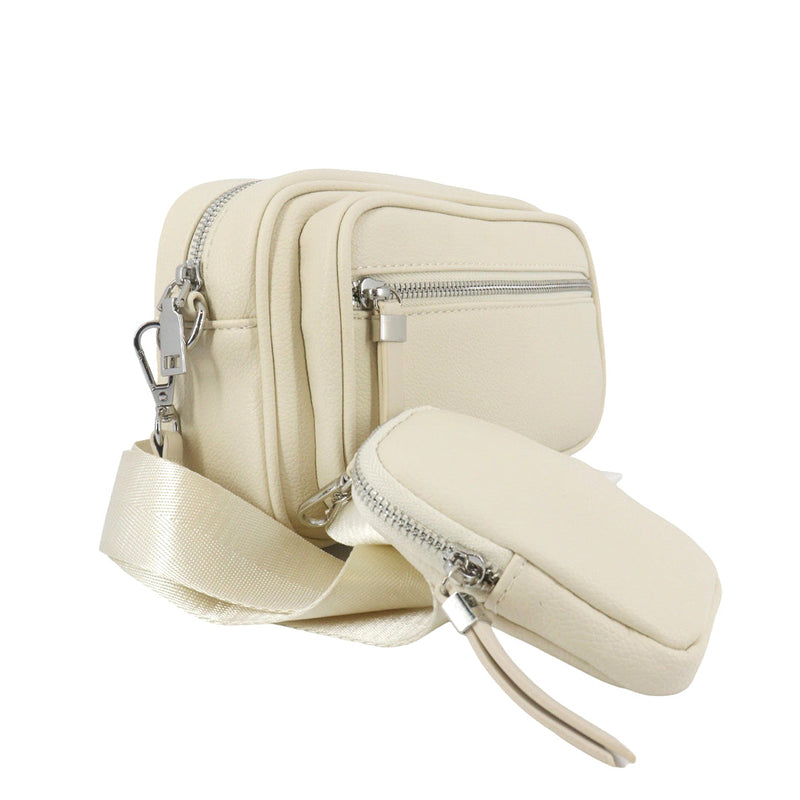 Cartera Zara color beige para mujer