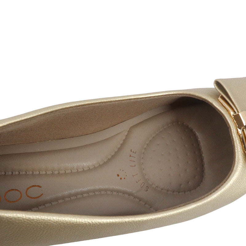 Ballerinas Anto color dorado para mujer