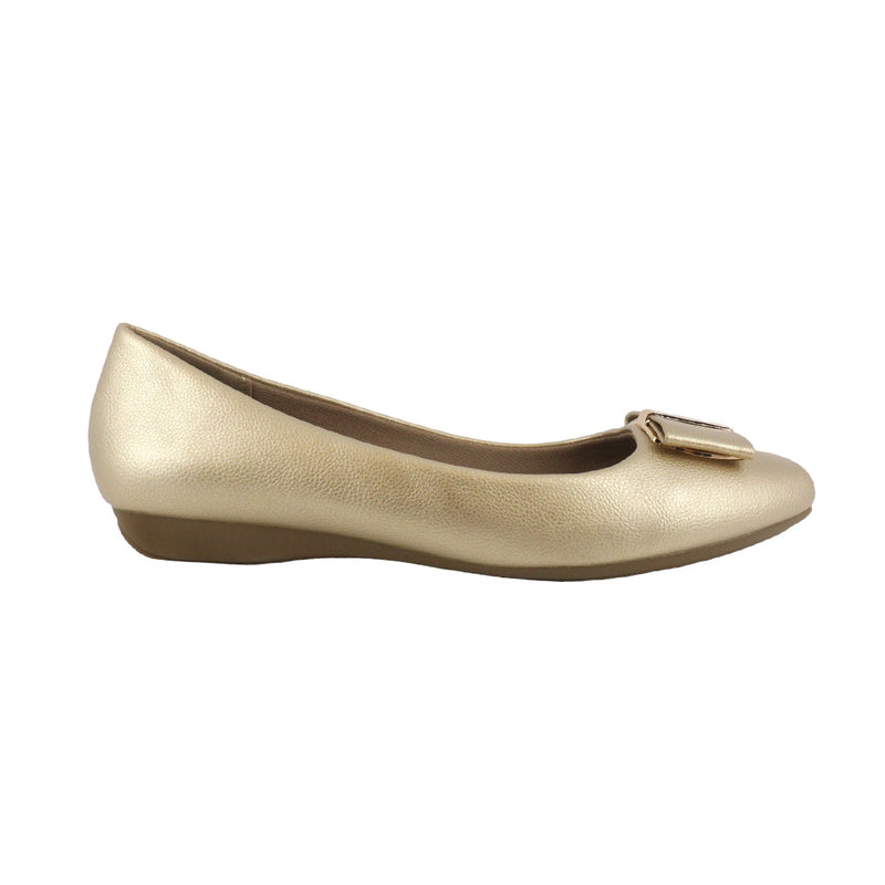 Ballerinas Anto color dorado para mujer