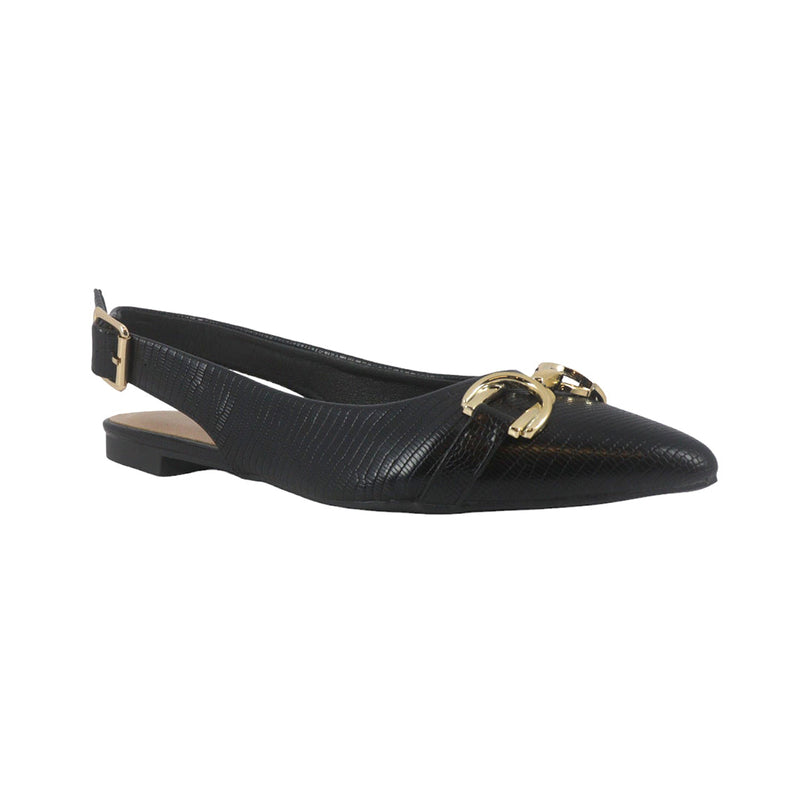 Ballerinas Slingback Kiana color negro