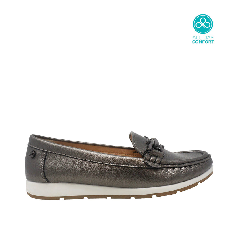 Mocasines Mirabell 2 pewter para Mujer