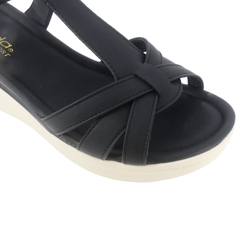 Sandalias Eva negro para mujer