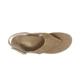 Sandalias flats Joy dorado para mujer