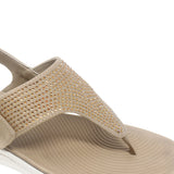 Sandalias flats Joy dorado para mujer