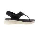 Sandalias flats Joy negro para mujer