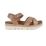 Sandalias flats Kenny oro rosa para mujer