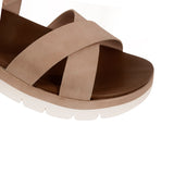 Sandalias flats Kenny oro rosa para mujer