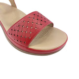 Sandalias flats Lana rojo para mujer