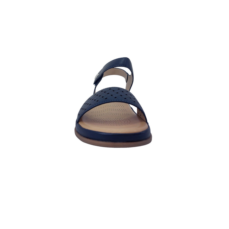 Sandalias flats Lana navy para mujer