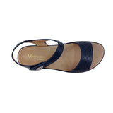 Sandalias flats Lana navy para mujer