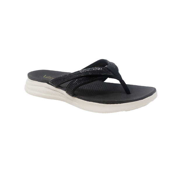 Sandalias flats Mima negro para mujer