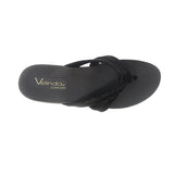 Sandalias flats Mima negro para mujer