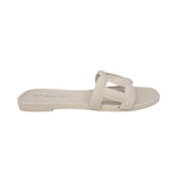 Sandalias flats Amika hueso para mujer