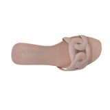 Sandalias flats Amika taupe para mujer