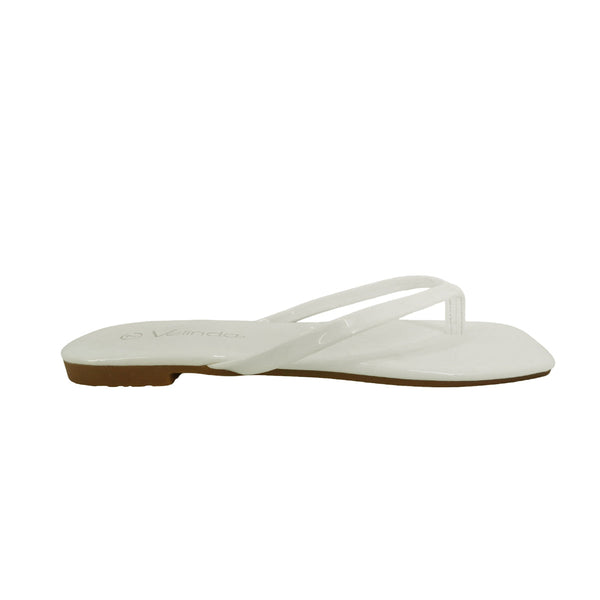 Sandalias flats Karen hueso para mujer