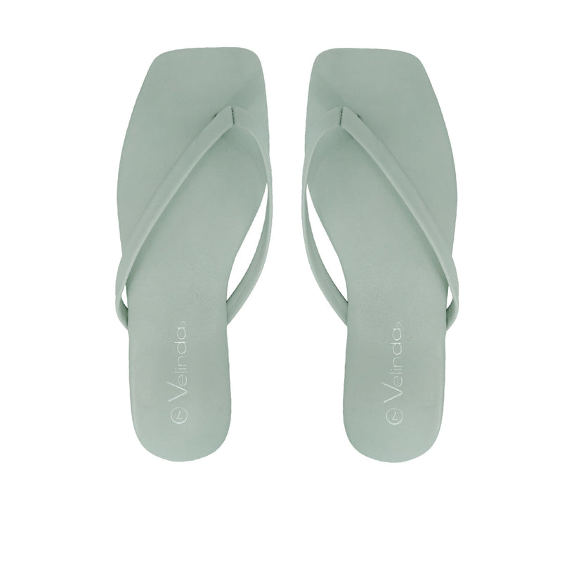 Sandalias flats Karen verde para mujer