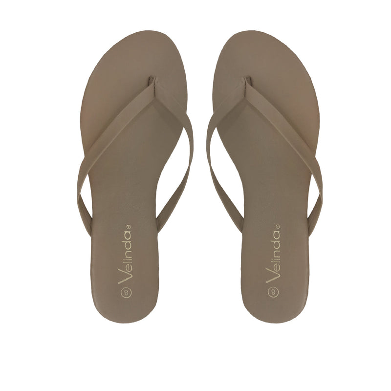 Sandalias flats Karen beige para mujer