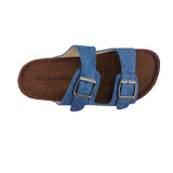 Sandalias flats Mirka denim para mujer