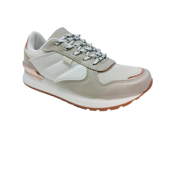 Tennis Yosy beige para mujer