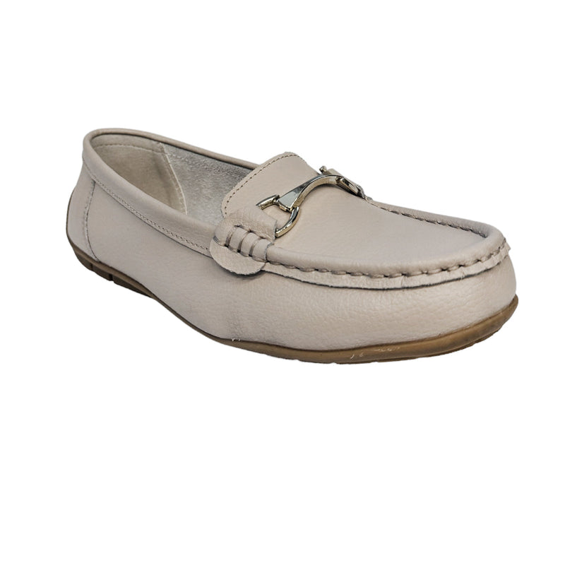 Mocasines Nelly beige para mujer