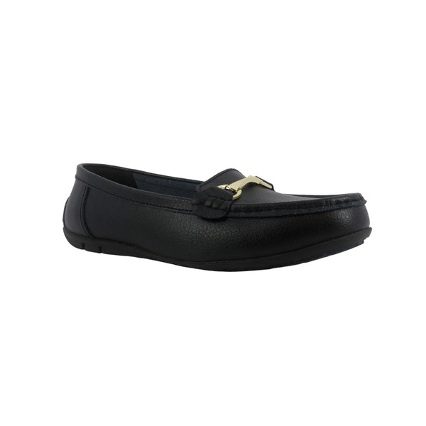 Mocasines Nelly negro para mujer