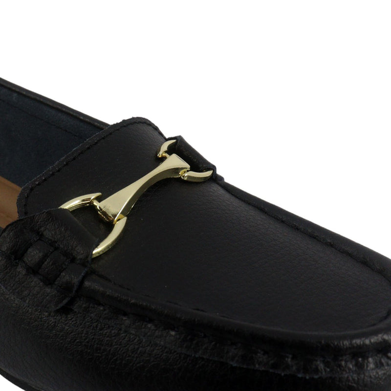 Mocasines Nelly negro para mujer