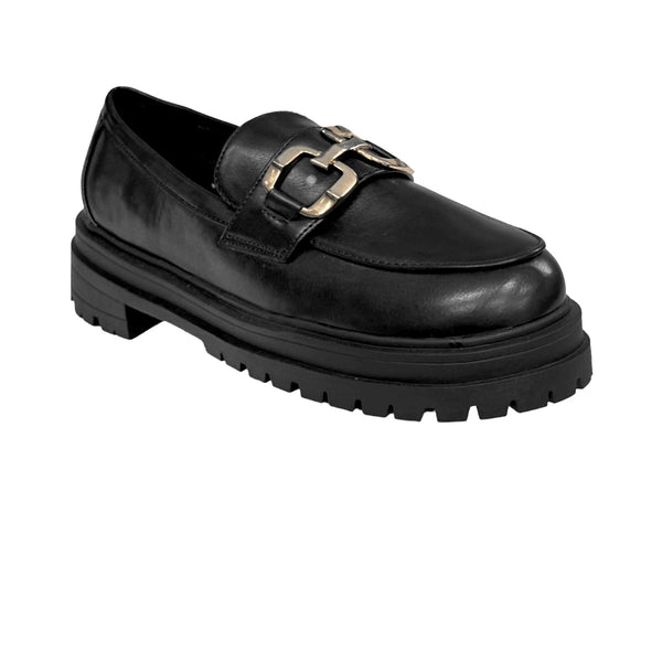 Mocasines Darlena negro para mujer