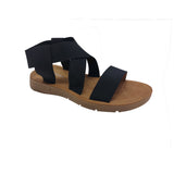 Sandalias flats Ana negro para mujer