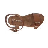 Sandalias flats Sulen camel para mujer