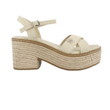 Sandalias de tacón Lily color beige