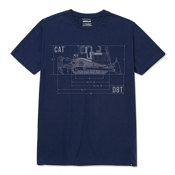 Camiseta Blue Print para hombre