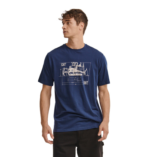 Camiseta Blue Print para hombre