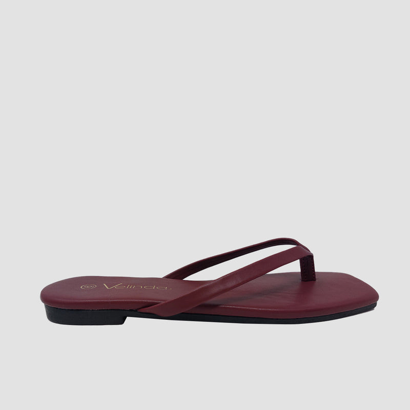 Sandalias flats Karen vino para mujer