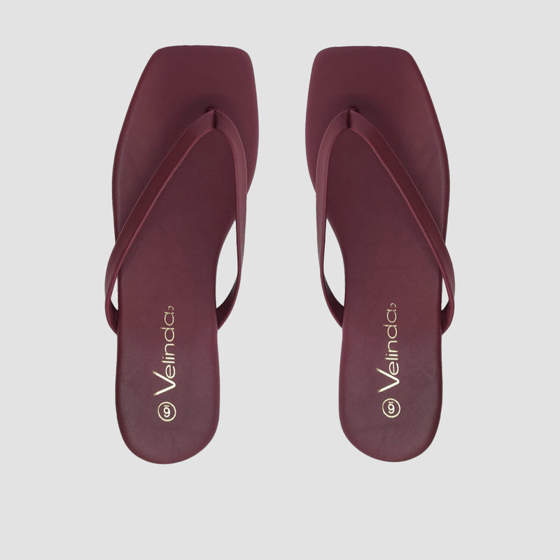 Sandalias flats Karen vino para mujer