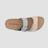 Sandalias flats Mirka nude para mujer