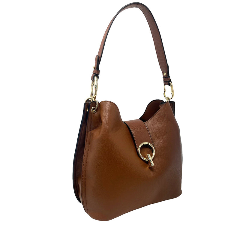 Cartera Priya color tan