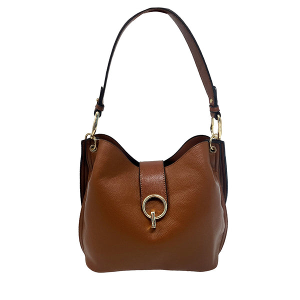 Cartera Priya color tan