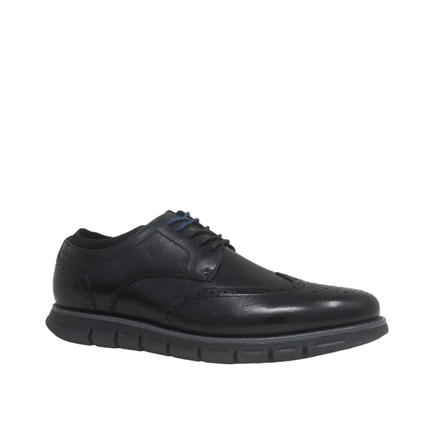 Zapatos de vestir Martin wingtip negro para hombre