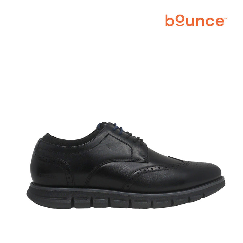 Zapatos de vestir Martin wingtip negro para hombre