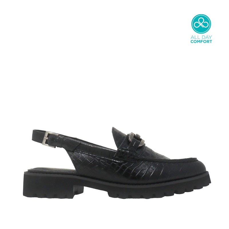 Mocasines Mayrra negro para mujer