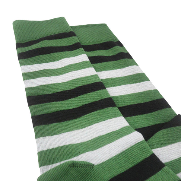 Calcetines Rayas color verde unisex