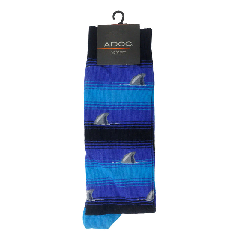 Calcetines Shark color azul unisex