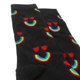 Calcetines Arcoiris color negro unisex