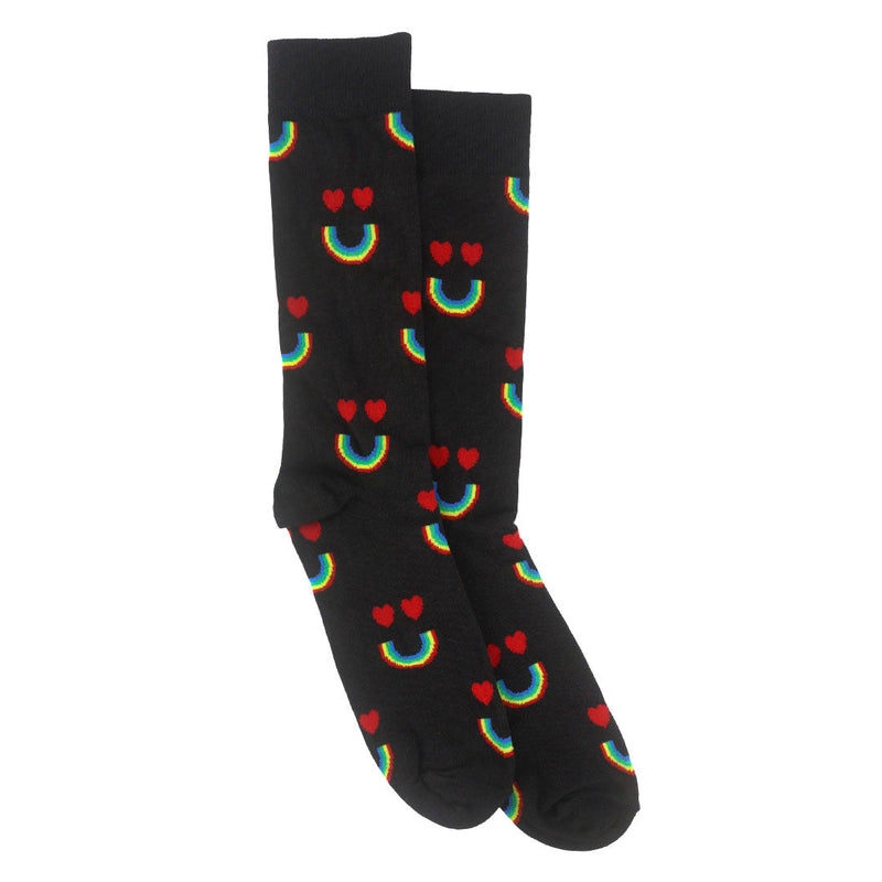 Calcetines Arcoiris color negro unisex